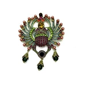 Heidi Daus NEW SCARAB IN TOWN Crystal Pin